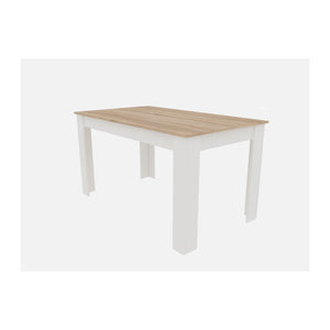 TAVOLO ALLUNGABILE CM 80X110/150XH.75 ROV./BIANCO- 1,0 pz