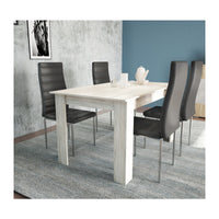 TAVOLO ALLUNGABILE CM 80X110/150XH.75 FRAS.BIANCO- 1,0 pz