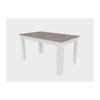 TAVOLO FISSO CM 80X138XH.75 CEMENTO/BIANCO- 1,0 pz