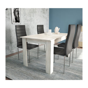 TAVOLO FISSO CM 80X138XH.75 FRASSINO BIANCO- 1,0 pz