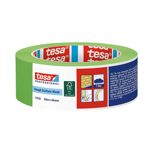 NASTRO MASCHERATURA SUPERFICI RUVIDE VERD 50MMX50M- 6,0 pz