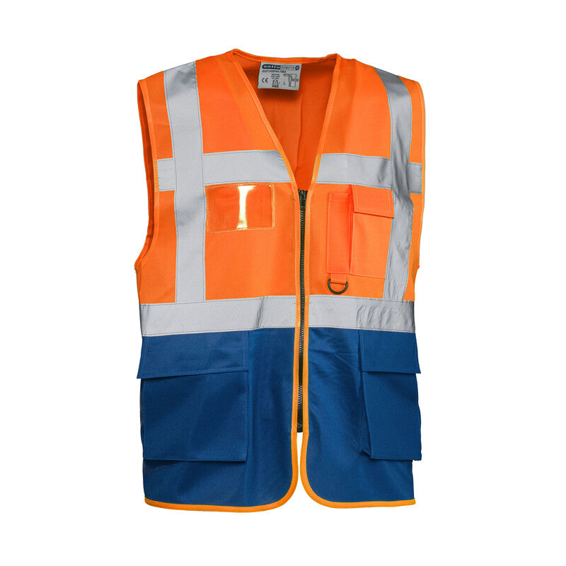 GILET ALTA VISIBILIT ARANCIO/BLU LASER TG.3XL- 1,0 pz