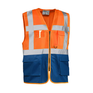 GILET ALTA VISIBILIT ARANCIO/BLU LASER TG.3XL- 1,0 pz