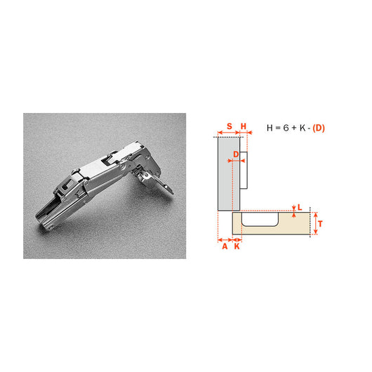 SALICE CERNIERA PER MOBILI C2AFG99 COLLO 9- 50,0 pz