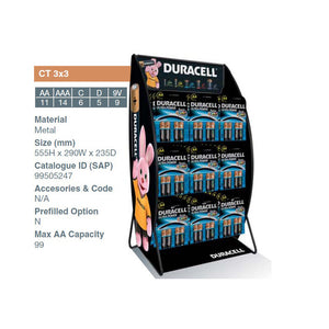 ESPOSITORE DA BANCO DURACELL 9 GANCI- 1,0 pz