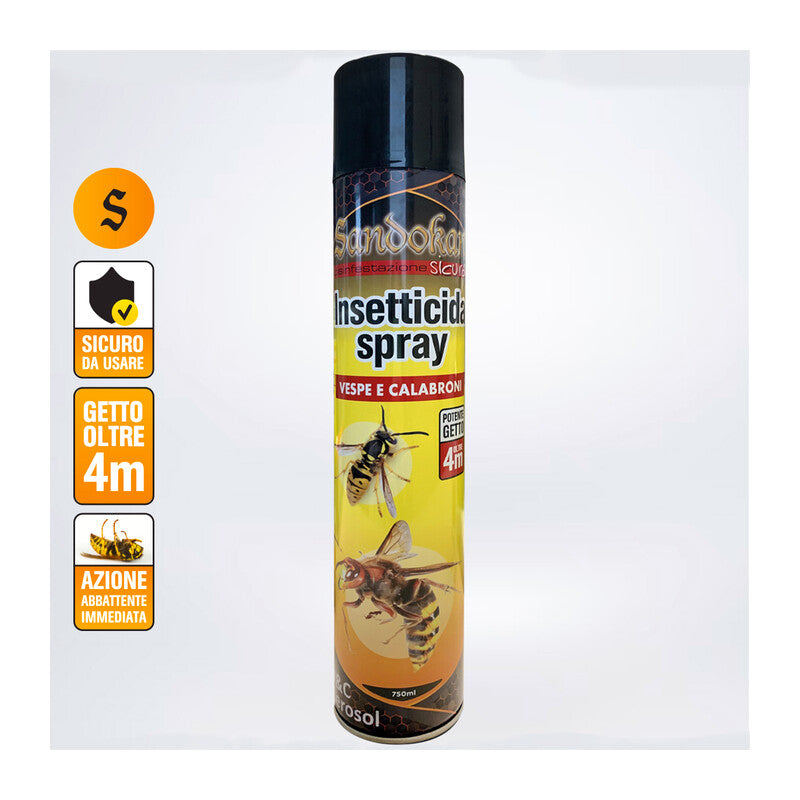 INSETTICIDA VESPE E CALABRONI 750ML- 1,0 pz