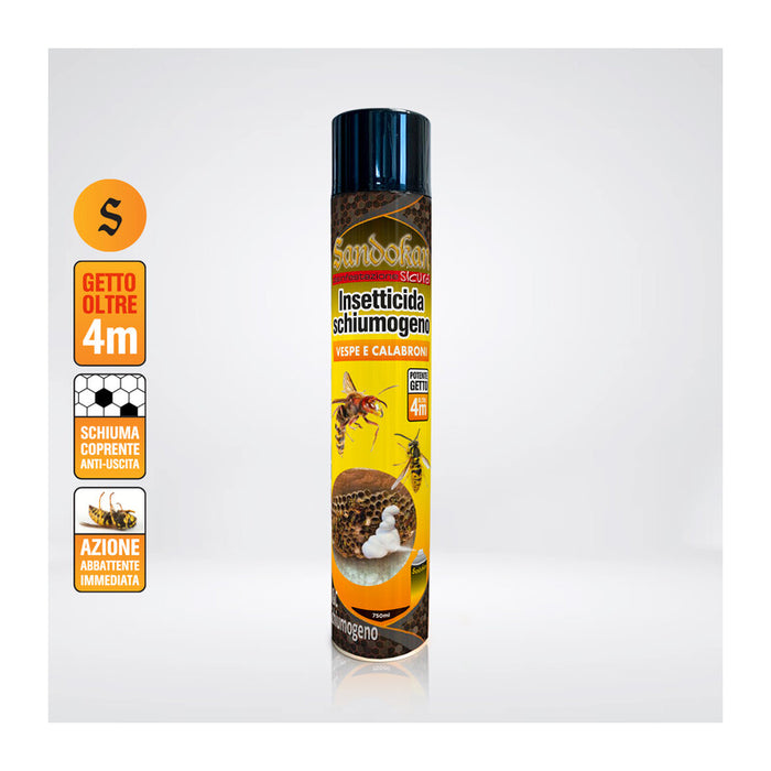 INSETTICIDA VESPE E CALABRONI SCHIUMOGENO 750ML- 1,0 pz