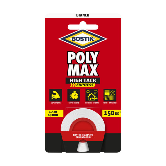 BOSTIK POLYMAX NASTRO BIAD HIGHTACK EXPRESS BIANCO- 1,0 pz