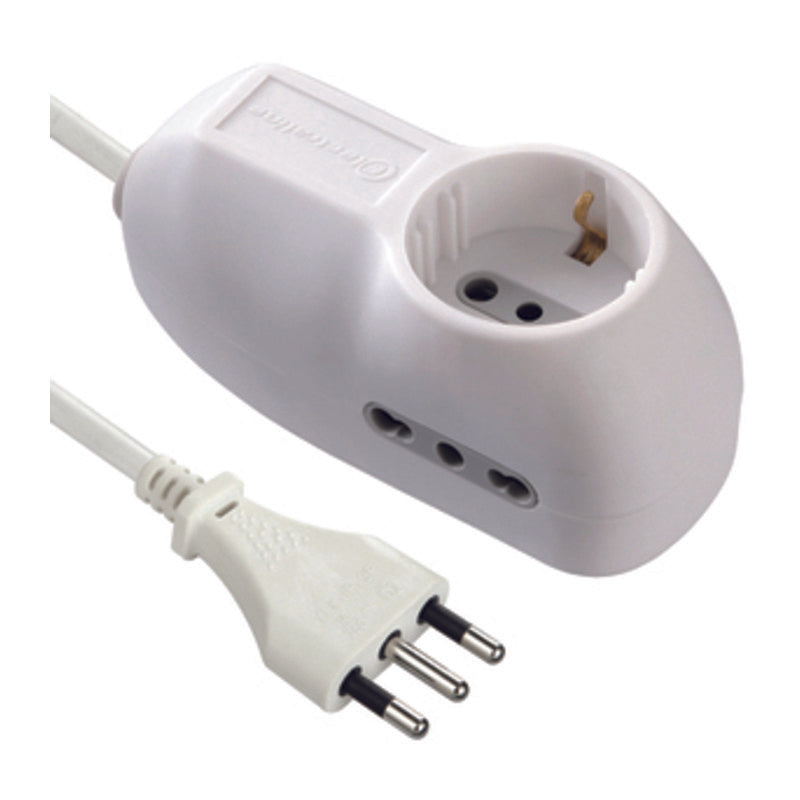 MULTIPRESA 2P BIP+1 SCHUKO SALVASPAZIO FIG.2- ELECTRALINE 3PMARK- 1,0 pz
