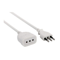 PROLUNGA LINEARE 3 M SEZ 3X0,75 10A BIANCO- ELECTRALINE 3PMARK- 1,0 pz