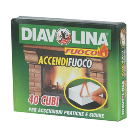 ACCENDIFUOCO  40 CUBI DIAVOLINA 15300- FACCO GIUSEPPE & C.- 24,0 confezione