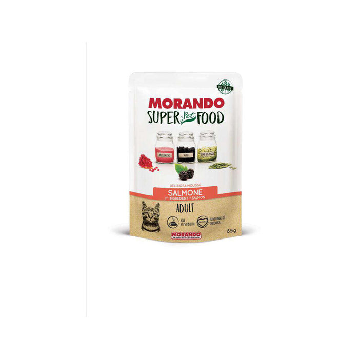 CIBO GATTO MORANDO SUPERFOOD 85 G MOUSSE SALM- 24,0 pz