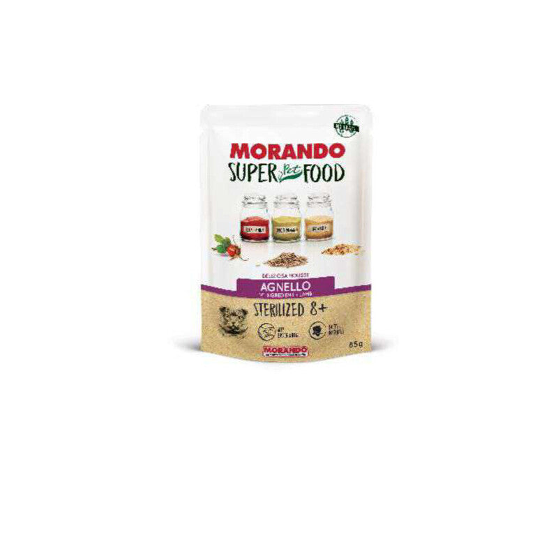 CIBO GATTO MORANDO SUPERFOOD 85 G 8+STERIL AGNEL- 24,0 pz