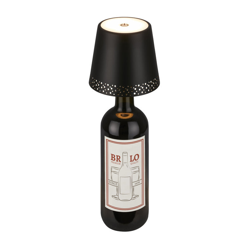 LAMPADA FLASKA PER MONTAGGIO SU BOTTIGLIA NERO- 1,0 pz