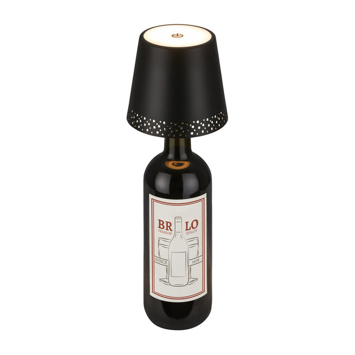 LAMPADA FLASKA PER MONTAGGIO SU BOTTIGLIA NERO- 1,0 pz
