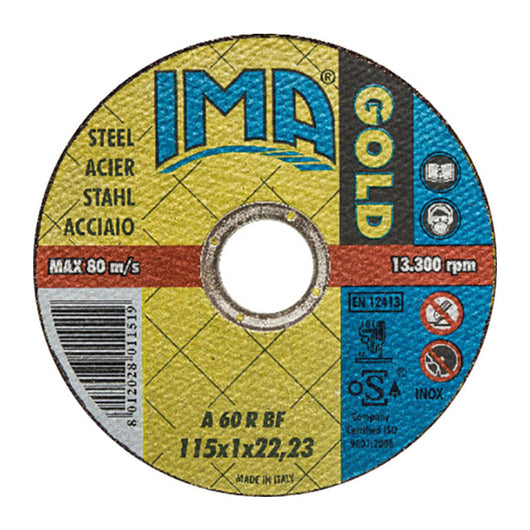 IMA DISCO P/FERRO GOLD PIANO D 115X1,0 MM- IMA- 50,0 pz