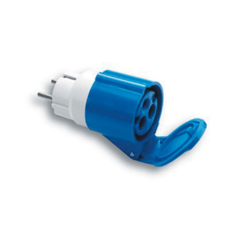 FME 73.001 ADATTATORE CEE 16A SCHUKO- 2P+T  220V IP44- FANTON- 1,0 pz