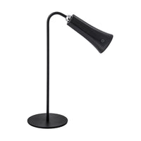 LAMPADA LED RICARICABILE DA TAVOLO ALICE NERO- 12,0 pz