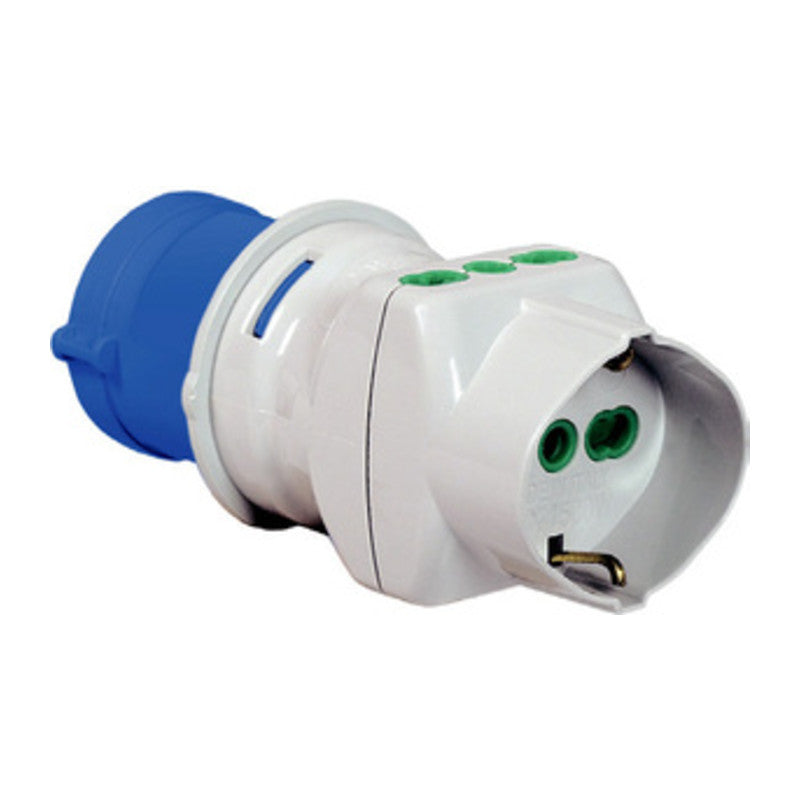 FME 73.090 ADATTATORE CEE 2P+T-2 SCHUKO/BIP 220V IP44- FANTON- 1,0 pz