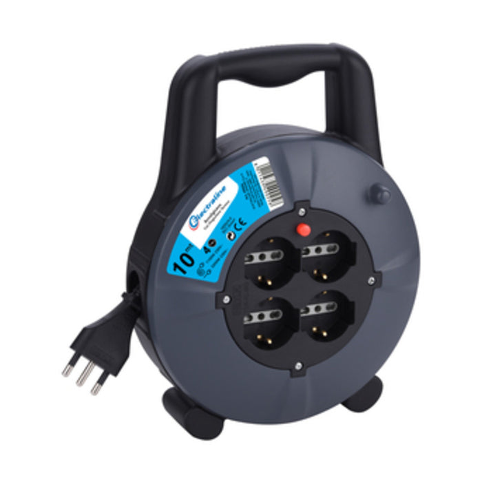 AVVOLGICAVO 10 M SEZ  3X1,5 4BIP SCH+PROT 49026*- ELECTRALINE 3PMARK- 1,0 pz