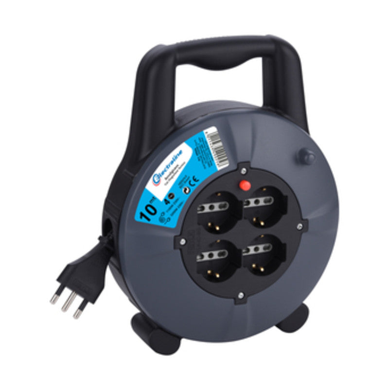 AVVOLGICAVO 10 M SEZ  3X1,5 4BIP SCH+PROT 49026*- ELECTRALINE 3PMARK- 1,0 pz