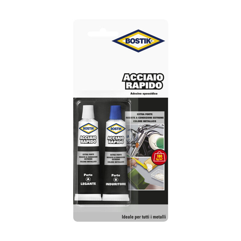 BOSTIK ACCIAIO RAPIDO 30 G BLISTER- 12,0 pz