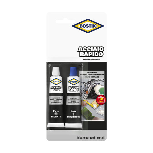 BOSTIK ACCIAIO RAPIDO 30 G BLISTER- 12,0 pz