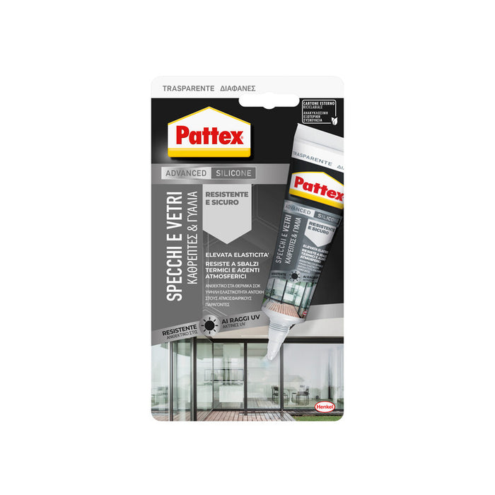 PATTEX SILICONE SPECCHI E VETRI  50 ML- HENKEL ITALIA- 12,0 pz