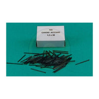 CHIODINI GRUPPINI ACCIAIO 1,2X25 MM SCATOLA 100 PZ- CBD di BORGHETTI- 100,0 confezione