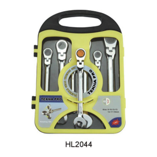 SERIE  7 CHIAVI A CRICCHETTO TESTA SNODATA 8/19 MM- CHINA T MAX 6044- 1,0 confezione