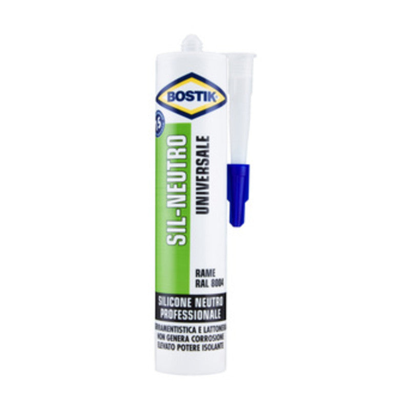 BOSTIK SIL-NEUTRO UNIVERSALE 300 ML RAME- 12,0 pz
