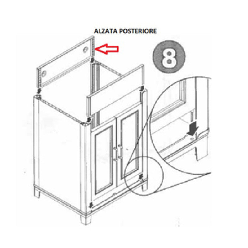 R KIT LAVATOIO RESINABIANCO-(ALZATA POST.)- 1,0 pz