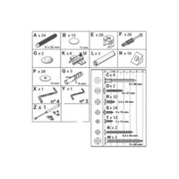 R ACCESSORI MONTAGGIO X PARETE ZAIKEN- 1,0 confezione