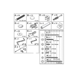 R ACCESSORI MONTAGGIO X PARETE ZAIKEN- 1,0 confezione