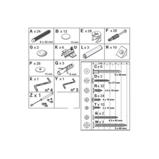 R ACCESSORI MONTAGGIO X PARETE ZAIKEN- 1,0 confezione