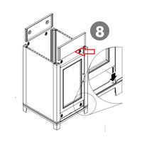 R ALZATA FRONTALE X KIT LAVATOIO RESINACM.45X50- 1,0 pz