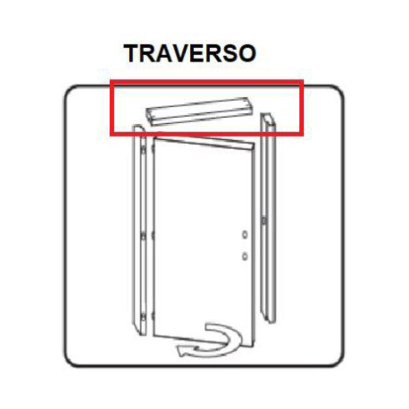 R TRAVERSO BATTENTE PORTA MICROTEC BIANCO 210X70- 1,0 confezione