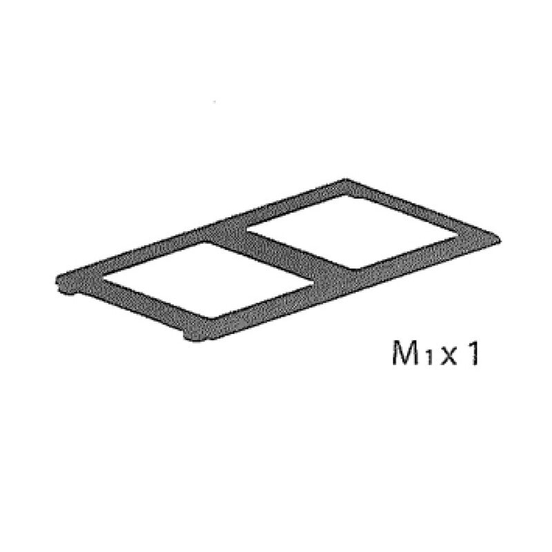 R CORNICE M1x1 x PATTUMIERA 2 ANTE CM. 68X37X90H ART PLAST- 1,0 pz
