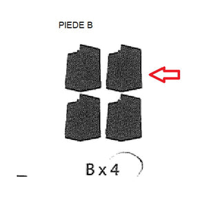 R PIEDINO B x PATTUMIERA 2 ANTE CM. 68X37X90H ART PLAST- 1,0 pz
