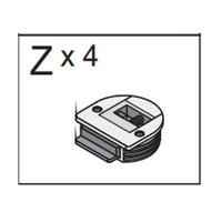 R MECCANISMO Z X 4 X KIT ARMADIO 2ASC CM.120X50X200H RO/BIA- 1,0 pz