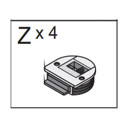R MECCANISMO Z X 4 X KIT ARMADIO 2ASC CM.120X50X200H RO/BIA- 1,0 pz