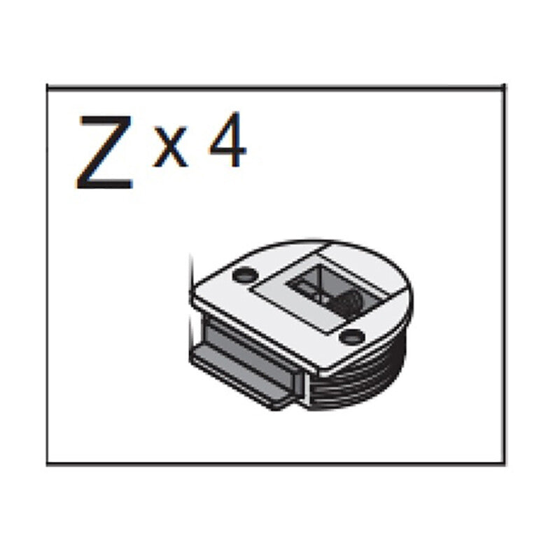 R MECCANISMO Z X 4 X KIT ARMADIO 2ASC CM.120X50X200H RO/BIA- 1,0 pz
