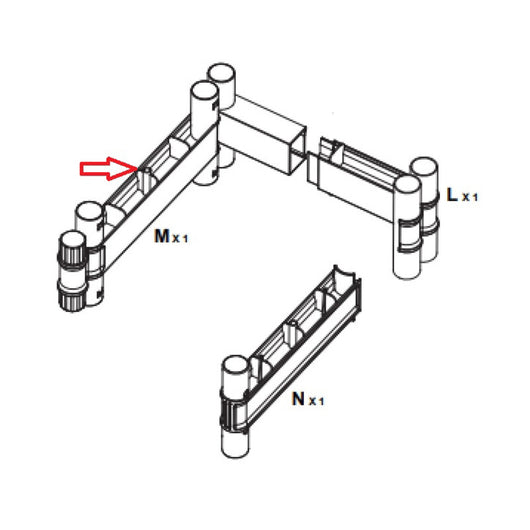 R CINTURA M X ARMADIO TERRY WAVE 1A 35X44X181H T/P 2350RUW- 1,0 pz