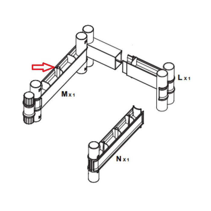 R CINTURA M X ARMADIO TERRY WAVE 1A 35X44X181H T/P 2350RUW- 1,0 pz