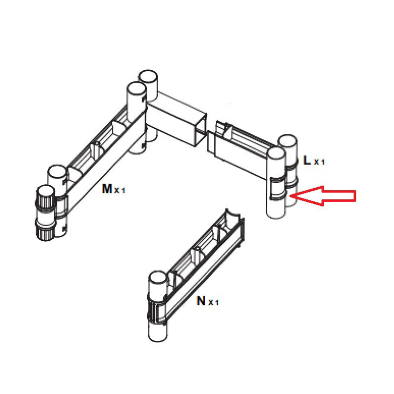 R CINTURA L X ARMADIO TERRY WAVE 1A 35X44X181H T/P 2350RUW- 1,0 pz