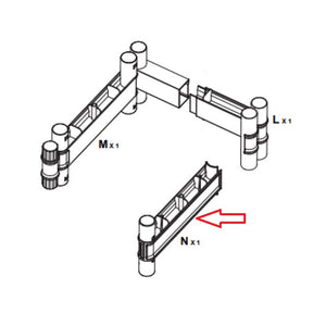 R CINTURA N X ARMADIO TERRY WAVE 1A 35X44X181H T/P 2350RUW- 1,0 pz
