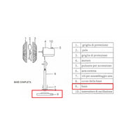 R BASE COMPLETA X VENTILATORE A PIANTANA CM.45 FS-1803 TORNADO- 1,0 pz