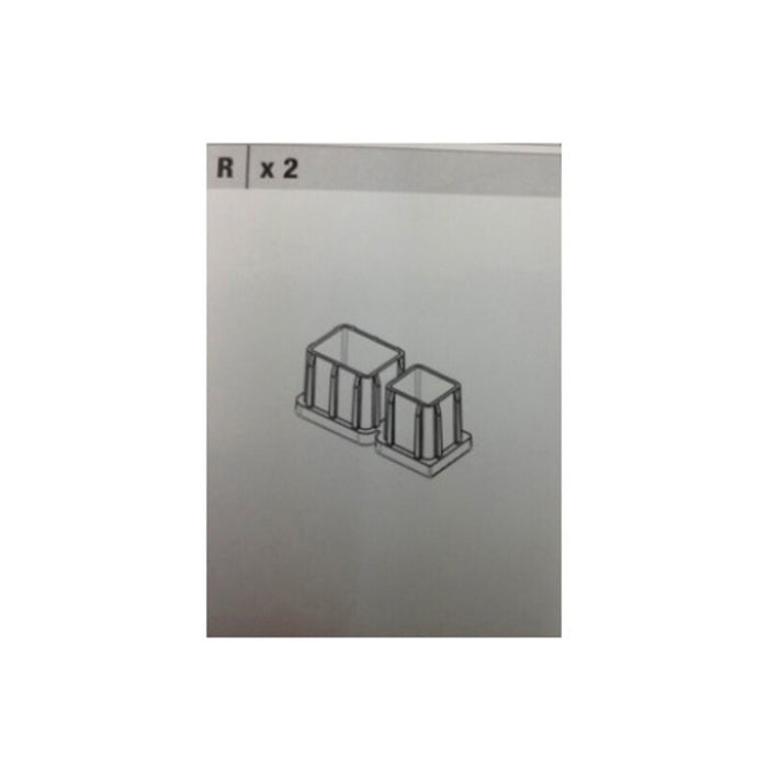 R PIEDINO R X SALOTTO RESINA 4PZ.C/CUSC.NEBRASKA 2 MARRON- 1,0 pz