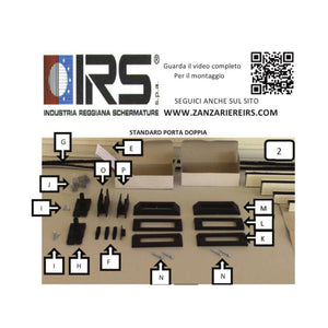 R ACCESSORI MONTAGGIO X ZANZARIERA IRS-CEDOP.CM.60/320X250 MAR.ORIZ- 1,0 confezione