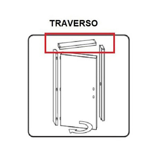 R TRAVERSO BATTENTE X PORTA MOD MICROTEC ROVERE GRIGIO CM.210X70- 1,0 pz